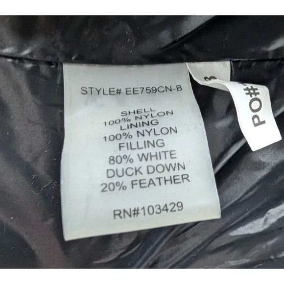 ANORAK Women's Black Lightweight Water Resistant Down Puffer Jacket Size M - Picture 8 of 9